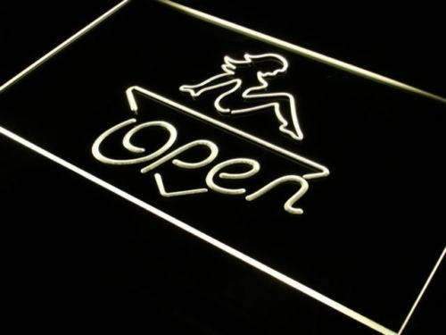 Exotic Dancer Strip Club Open LED Light Sign - Way Up Gifts