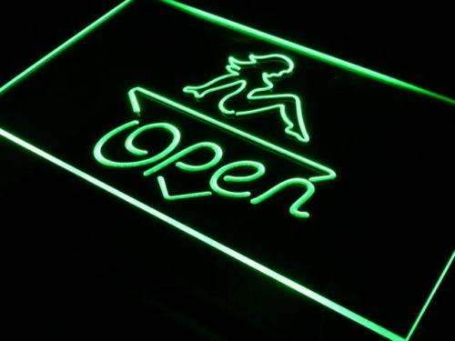 Exotic Dancer Strip Club Open LED Light Sign - Way Up Gifts