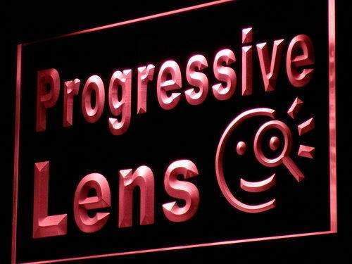 Eyeglasses Progressive Lens LED Light Sign - LED Gift Works
