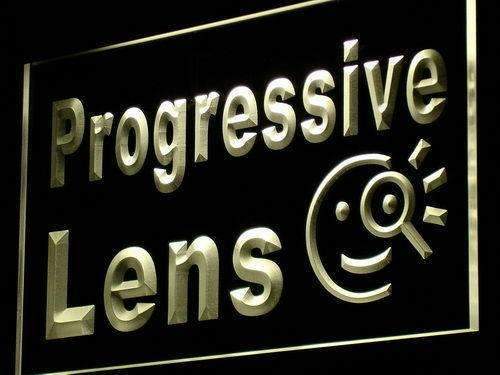 Eyeglasses Progressive Lens LED Light Sign - LED Gift Works