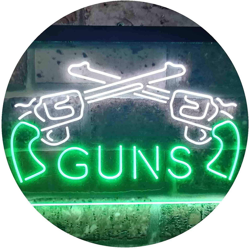 Gun Shop Guns LED Light Sign - LED Gift Works
