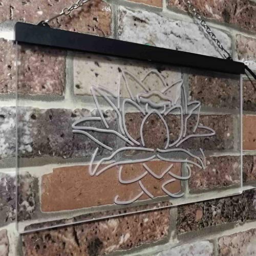 Lotus Flower LED Light Sign - Way Up Gifts