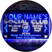 Personalized Social Club LED Light Sign - LED Gift Works