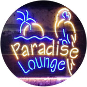 Parrot Paradise Lounge Bar LED Light Sign - LED Gift Works