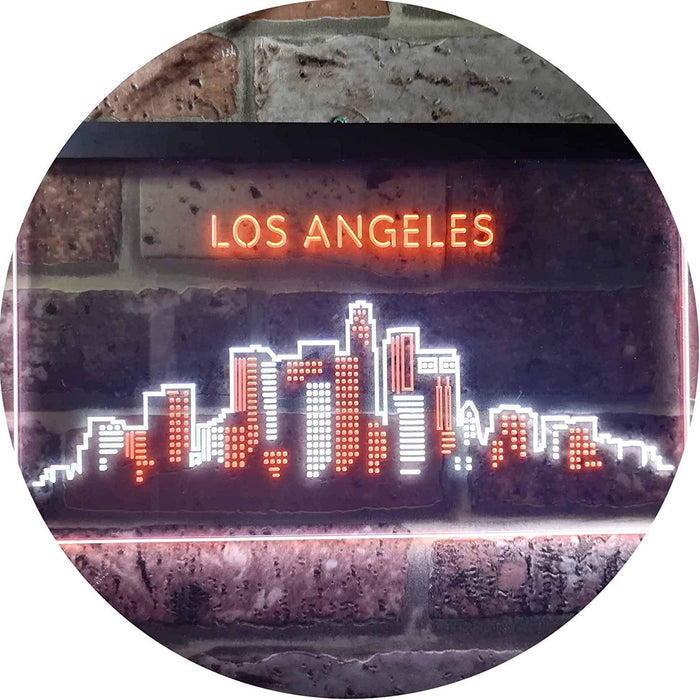 Los Angeles City Skyline LED Light Sign - Way Up Gifts