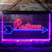 Right Arrow Restroom LED Light Sign - Way Up Gifts