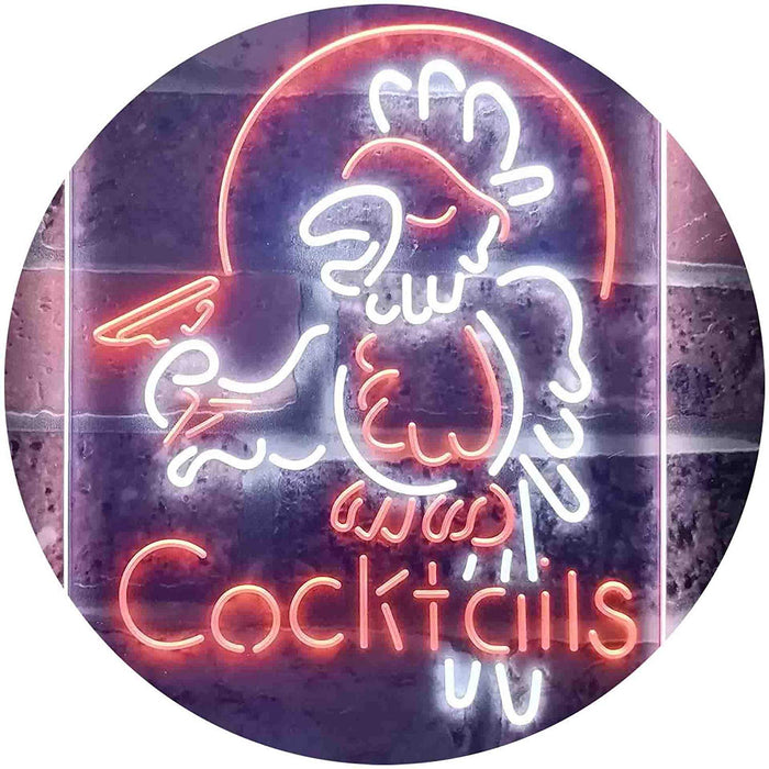 Cocktails Parrot LED Light Sign - Way Up Gifts