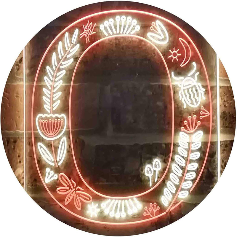 Family Name Letter O Monogram Initial LED Light Sign - LED Gift Works