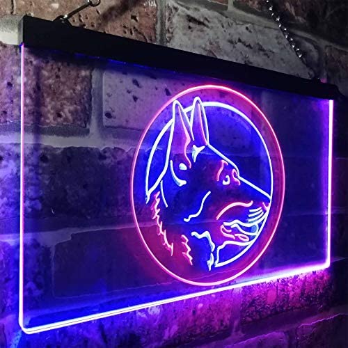 German Shepherd Dog LED Light Sign - Way Up Gifts