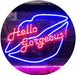 Lips Hello Gorgeous LED Light Sign - Way Up Gifts