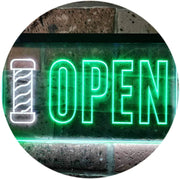 Barber Shop Pole Open LED Light Sign - LED Gift Works