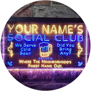 Personalized Social Club LED Light Sign - LED Gift Works