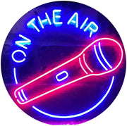 Microphone On The Air LED Light Sign - LED Gift Works