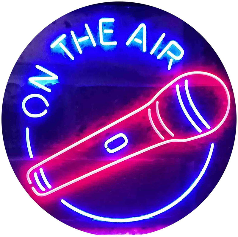 Microphone On The Air LED Light Sign - LED Gift Works