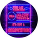 Relax We're Crazy Not a Competition LED Light Sign - Way Up Gifts