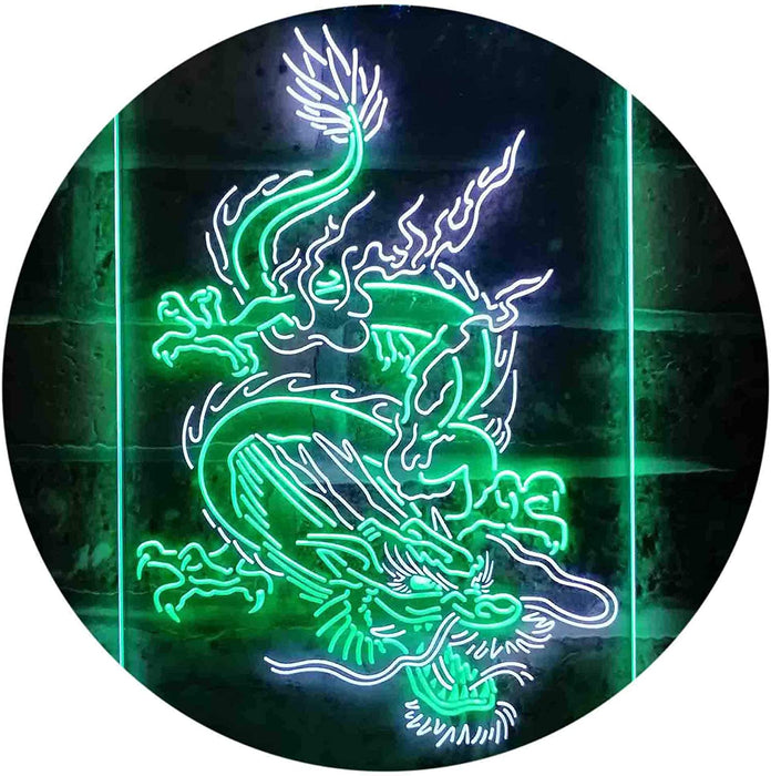 Chinese Dragon Man Cave Tattoo LED Light Sign - Way Up Gifts