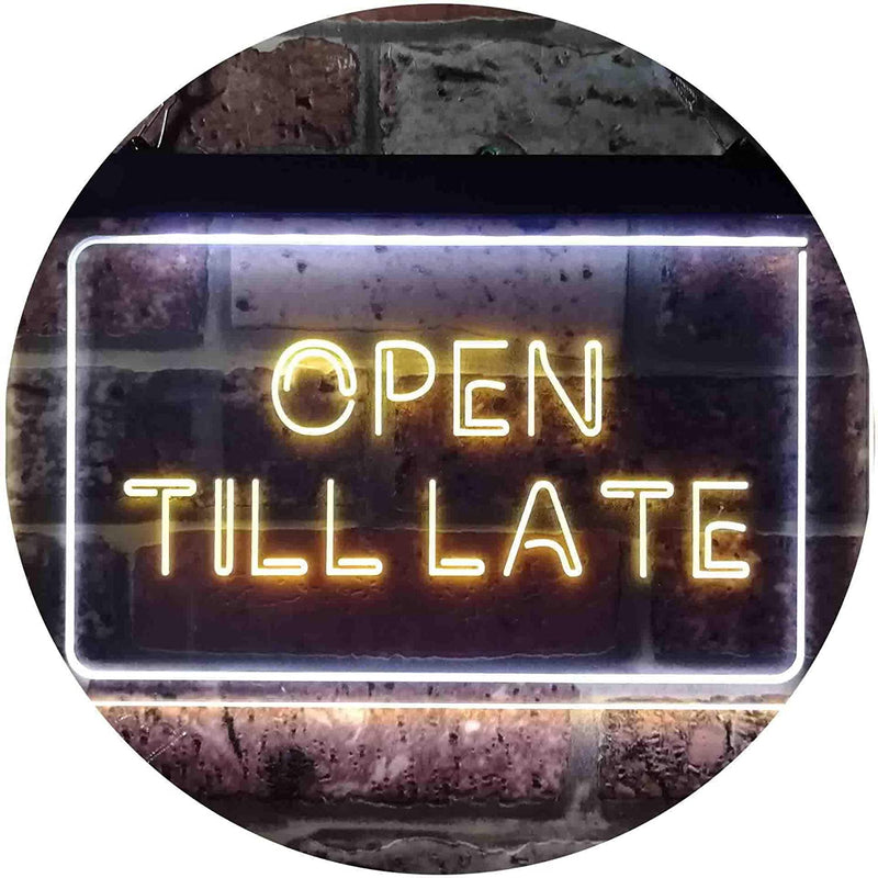 Open Till Late LED Light Sign - LED Gift Works