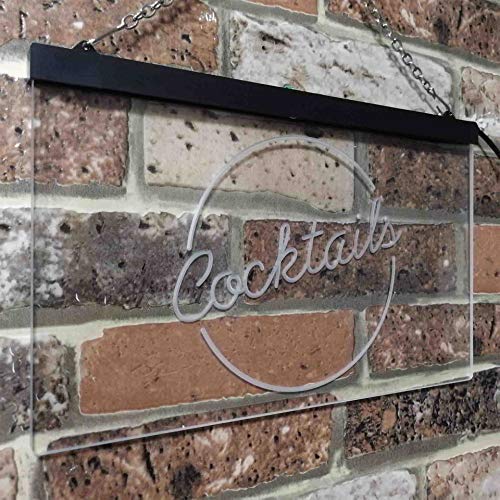 Cocktails Bar LED Light Sign - LED Gift Works