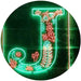 Family Name Letter J Monogram Initial LED Light Sign - Way Up Gifts