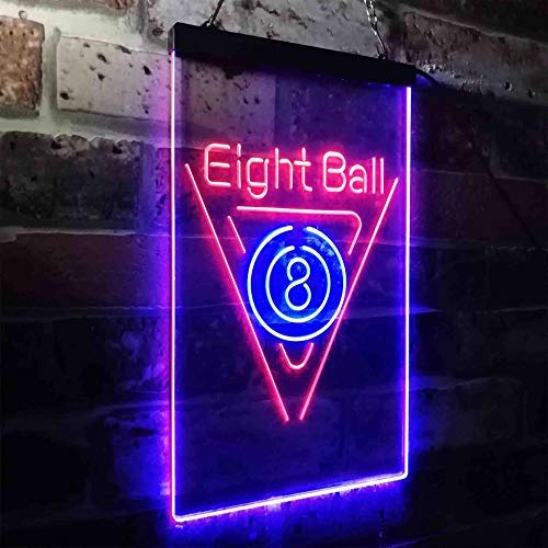 Eight Ball Pool Billiards LED Light Sign - Way Up Gifts