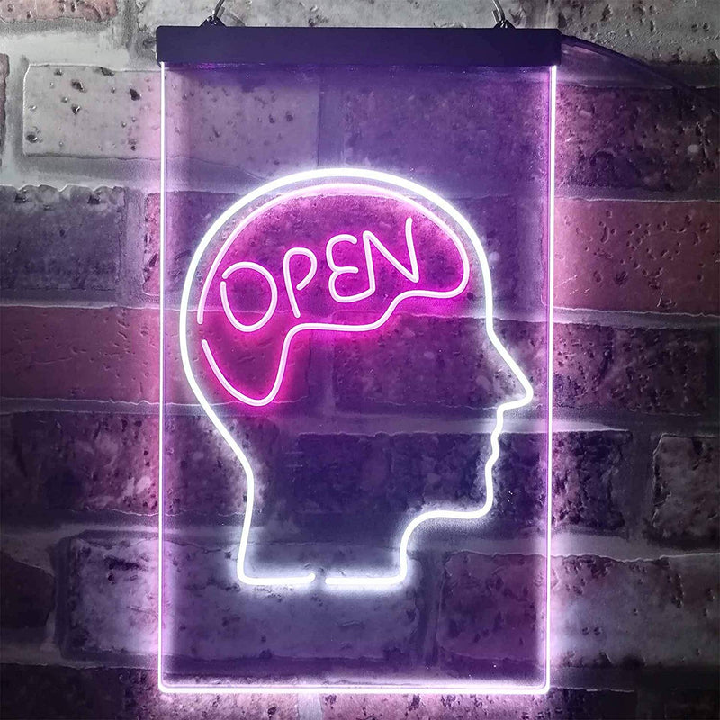 Open Mind Brain Storming LED Light Sign - LED Gift Works