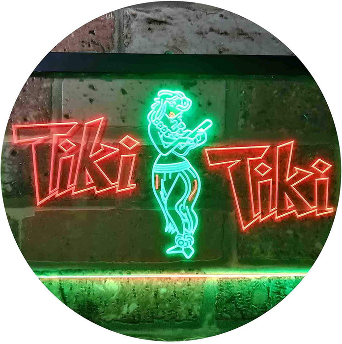 Hula Dancer Tiki Tiki Bar LED Light Sign - Way Up Gifts