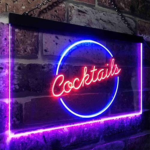 Cocktails Bar LED Light Sign - LED Gift Works