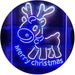 Merry Christmas Reindeer LED Light Sign - Way Up Gifts