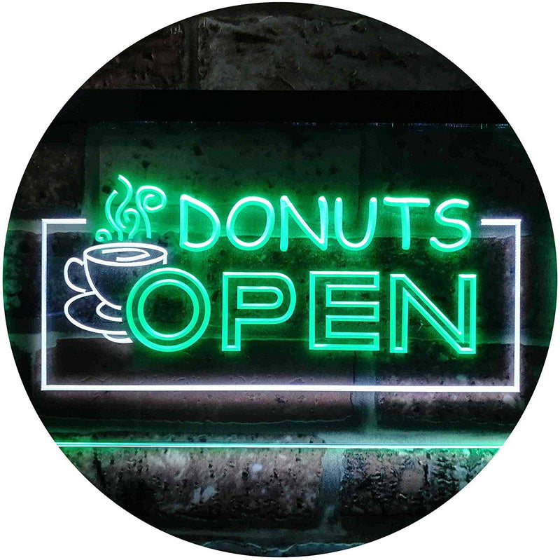 Donuts Open LED Light Sign - LED Gift Works