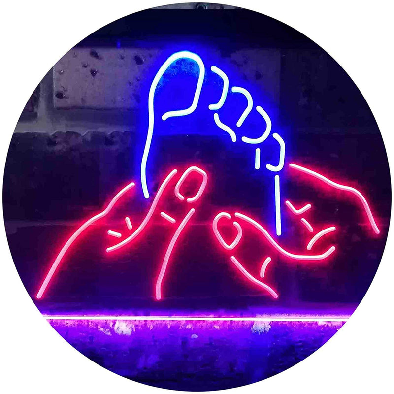 Foot Massage LED Light Sign - LED Gift Works