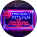 Personalized Home Kitchen Decor Made with Smile LED Light Sign - Way Up Gifts