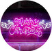 Merry Christmas Wing Decoration LED Light Sign - Way Up Gifts