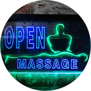 Open Massage LED Light Sign - LED Gift Works