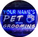 Personalized Paw Print Pet Grooming LED Light Sign - Way Up Gifts