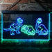 Dinosaur T Rex Triceratops Night Light Kids Bedroom Decor LED Light Sign - Way Up Gifts