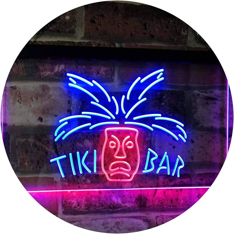 Tiki Bar Mask LED Light Sign - LED Gift Works
