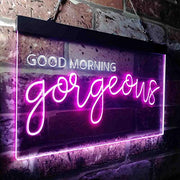 Girlfriend Gift Good Morning Gorgeous LED Light Sign - LED Gift Works