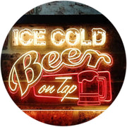Ice Cold Beer On Tap LED Light Sign - LED Gift Works