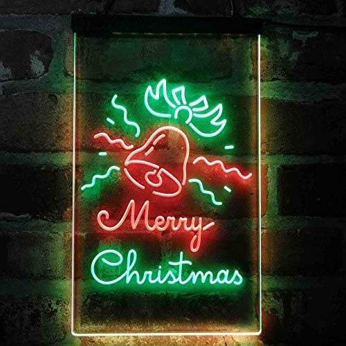 Merry Christmas Bell Decoration LED Light Sign - Way Up Gifts