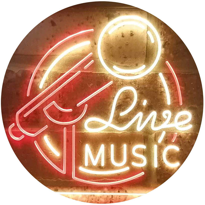 Live Music LED Light Sign - LED Gift Works