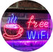 Cafe Coffee Free WiFi LED Light Sign - Way Up Gifts