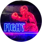 Fitness Gym Boxer Fight Boxing Man Cave LED Light Sign - LED Gift Works