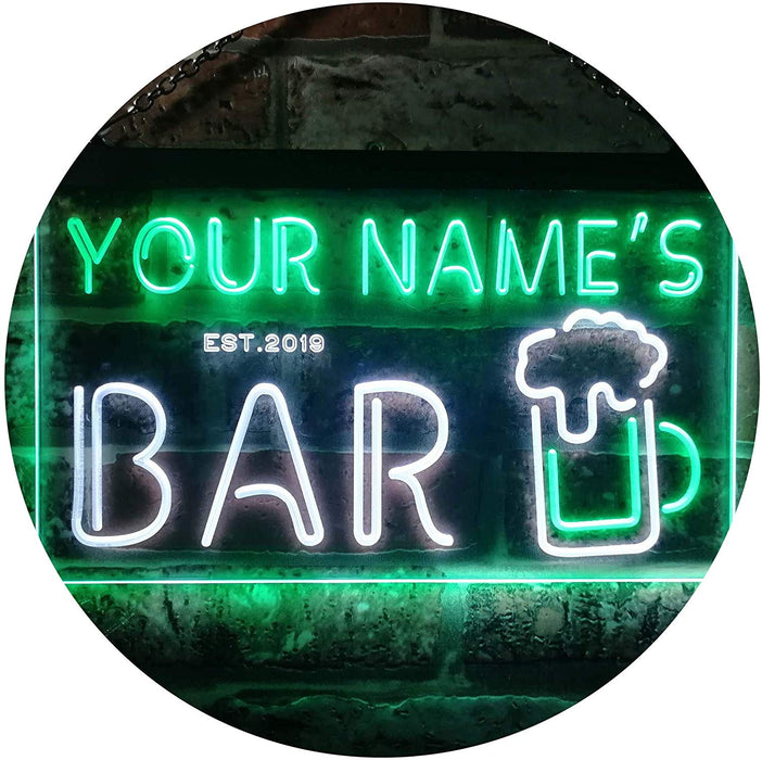 Personalized Bar LED Light Sign - Way Up Gifts
