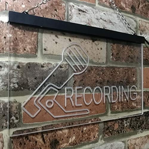 Microphone On Air Recording LED Light Sign - LED Gift Works