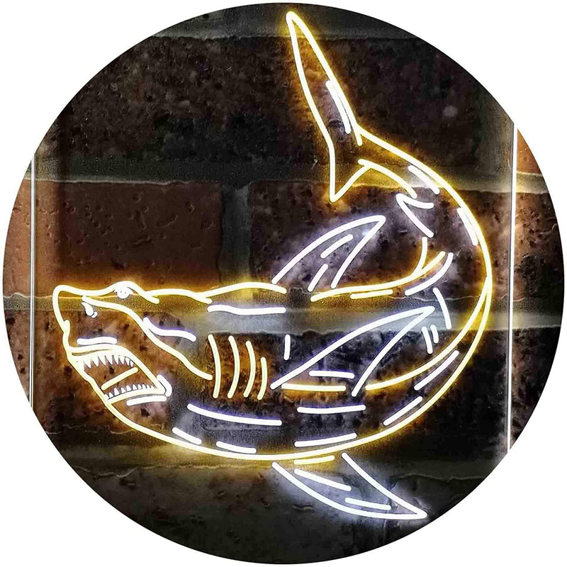 Shark Man Cave LED Light Sign - LED Gift Works