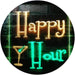 Happy Hour Cocktails Bar LED Light Sign - Way Up Gifts