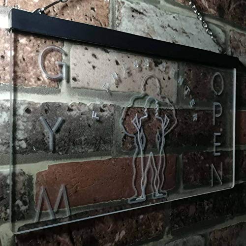 Fitness Center Open Gym LED Light Sign - LED Gift Works