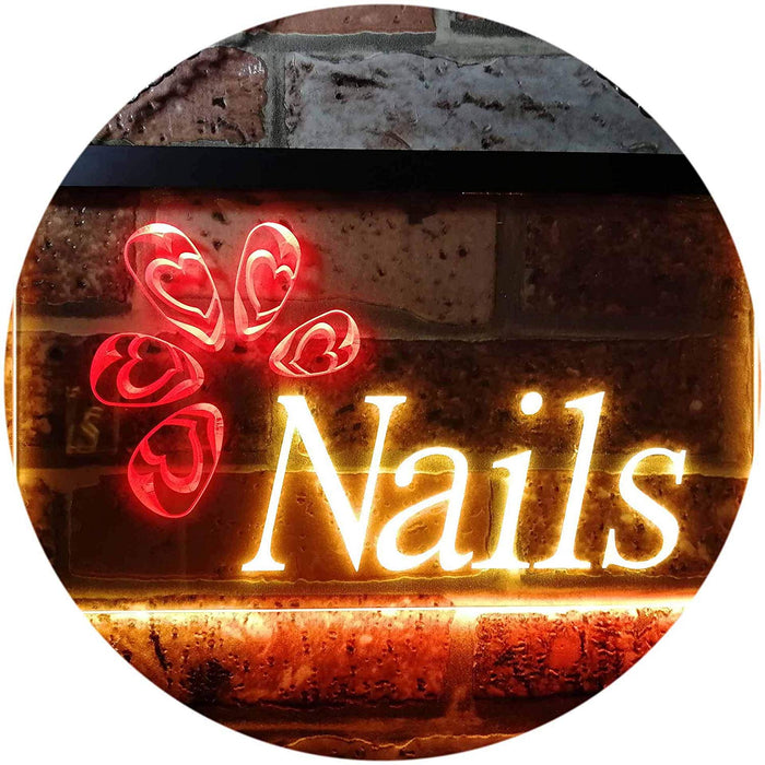 Beauty Salon Nails LED Light Sign - Way Up Gifts