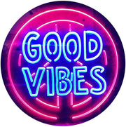 Good Vibes LED Light Sign - LED Gift Works