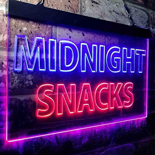 Snacks Sign Led Buy Midnight Snacks LED Neon Light Sign — LED Gift Works